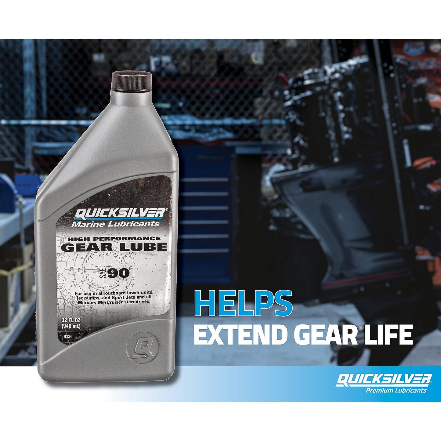 Quicksilver SAE 90 High Performance Gear Lube