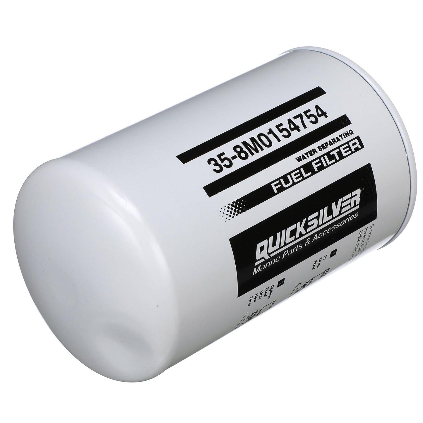 Quicksilver 8M0154754 Water Separating Fuel Filter for Select Yamaha 2-Stroke and 4-Stroke Outboards