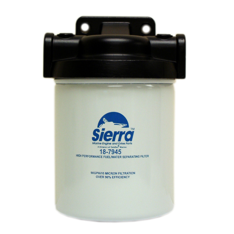 Sierra 18-7986-1 Fuel/Water Separating Filter w/ Aluminum Bracket