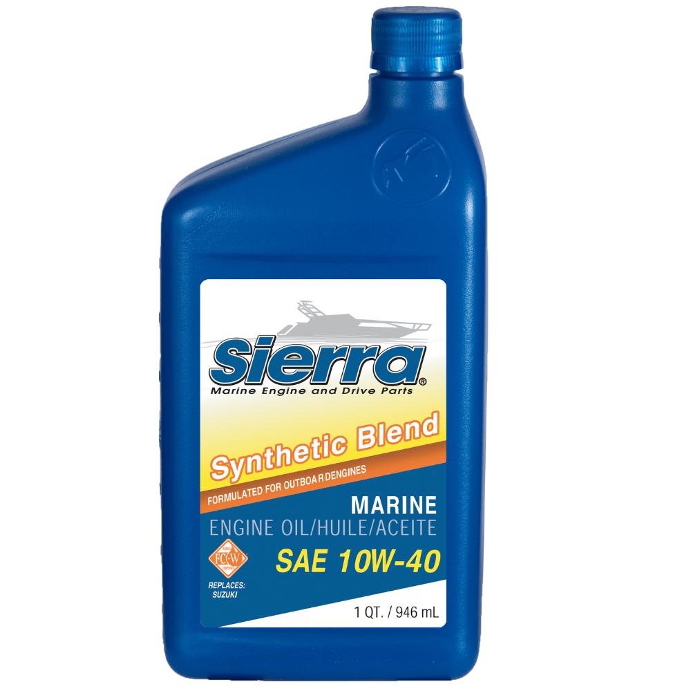 Sierra 10W-40 FC-W 4-Stroke Marine Engine Oil