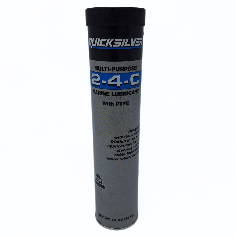 Quicksilver 2-4-C Marine Grease with Teflon, Multi-Purpose Marine Lubricant