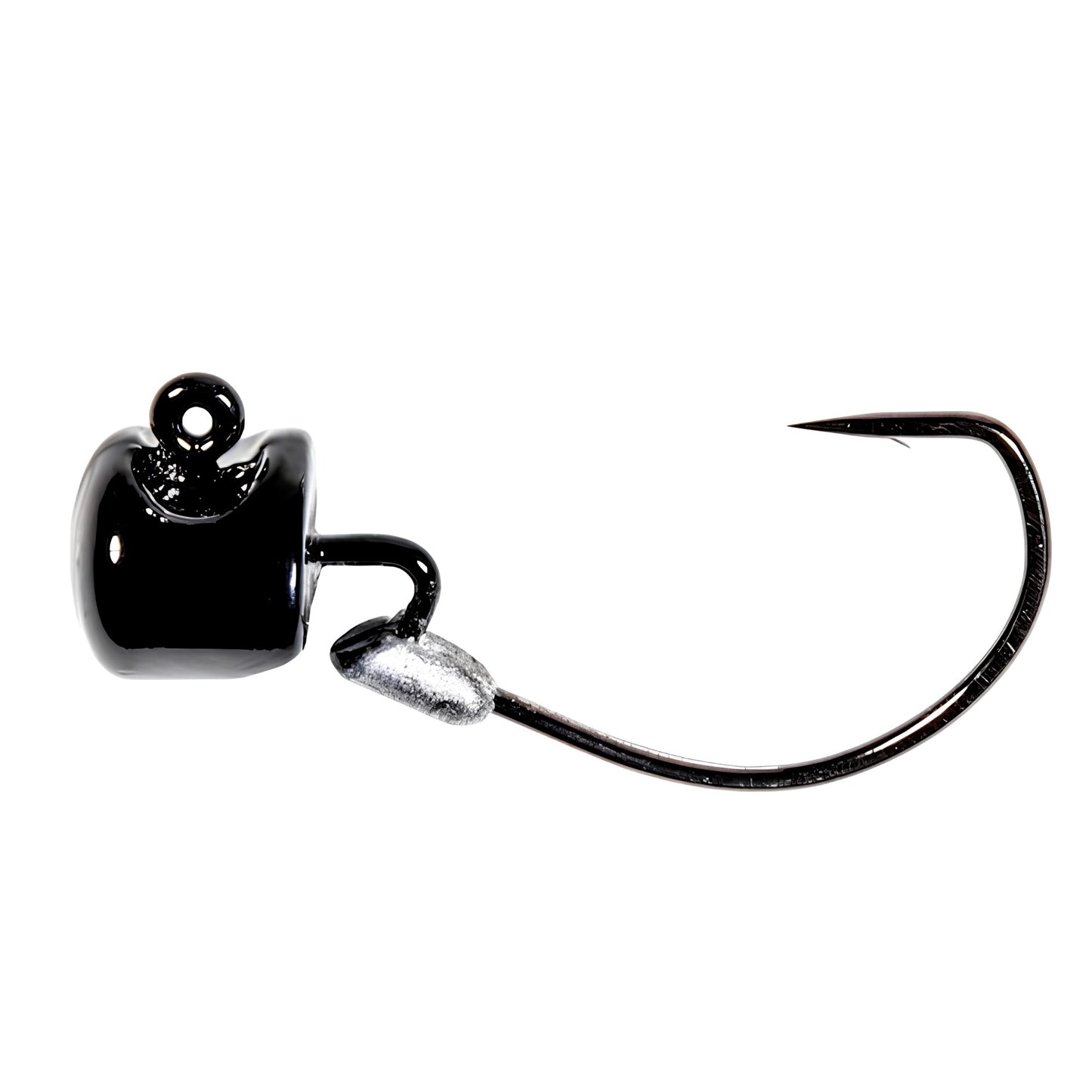 Z-Man NedlockZ EWG Jighead in Black with Size 1 weedless Ned Rig hook