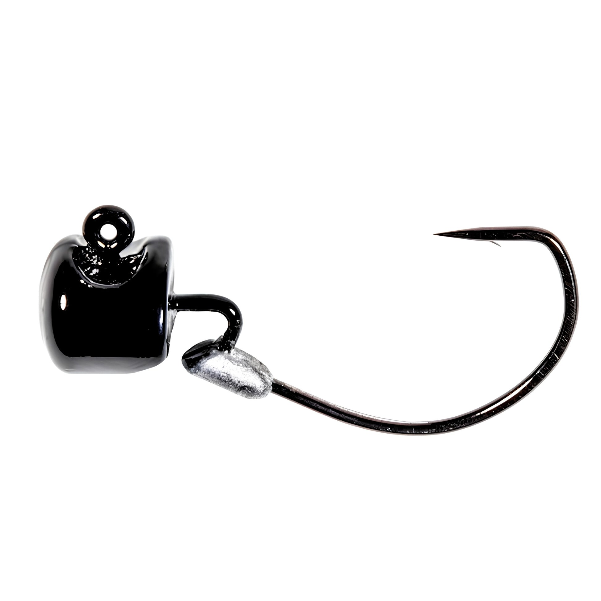 Z-Man NedlockZ EWG Jighead in Black with Size 1 weedless Ned Rig hook