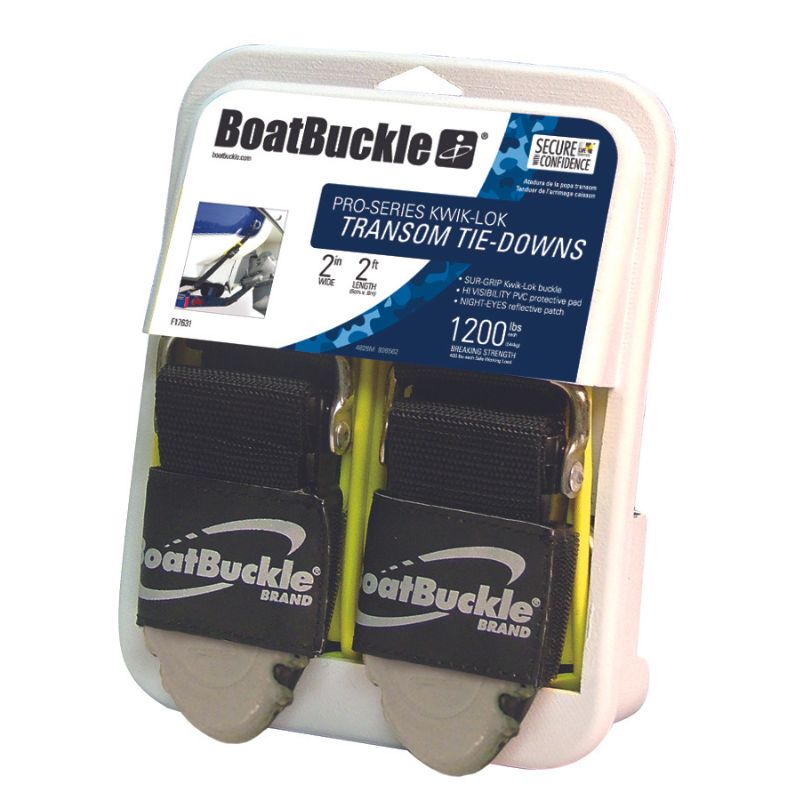 BoatBuckle Pro Series Kwik-Lok Transom Tie-Downs