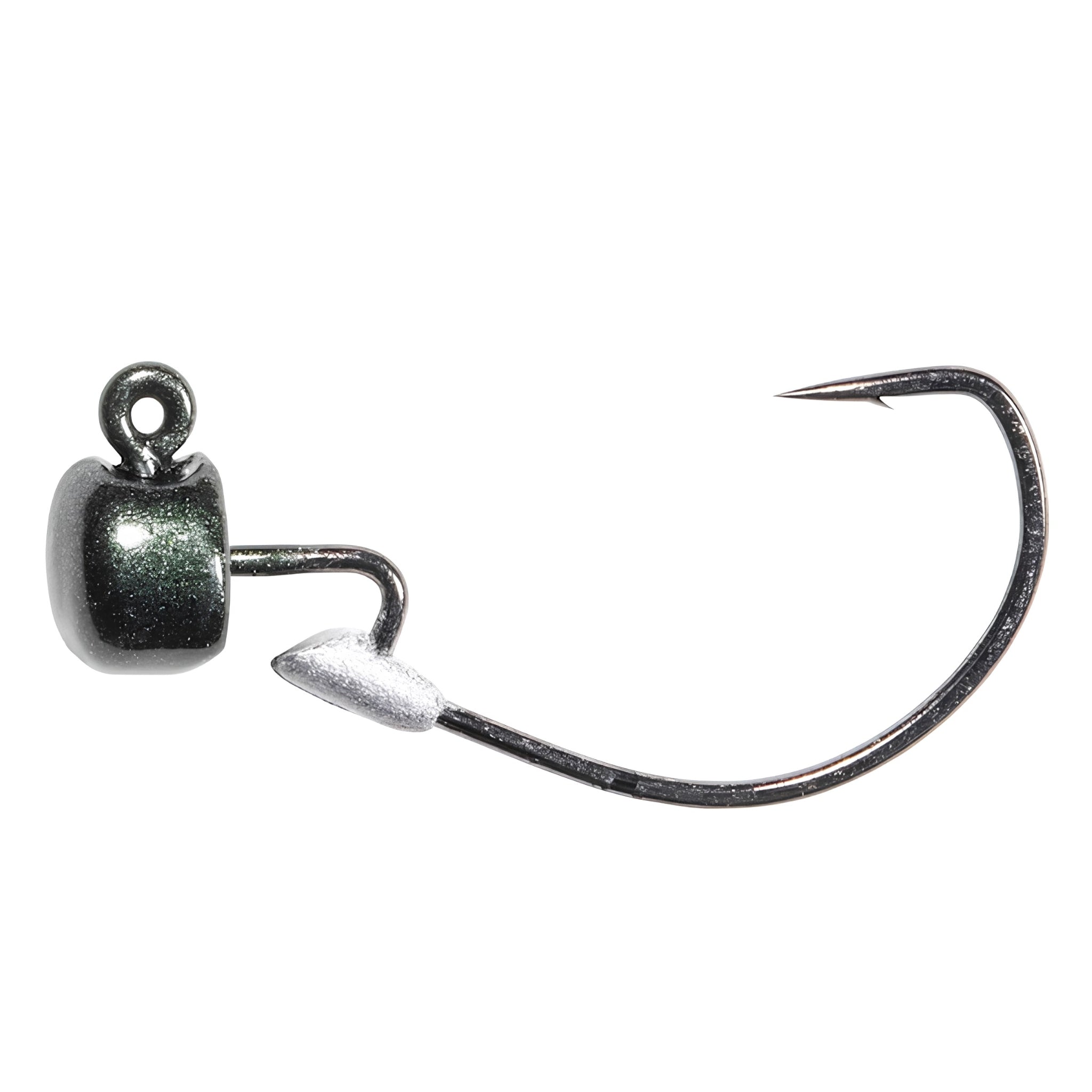 Z-Man NedlockZ EWG Jighead in Green Pumpkin with Size 1 weedless Ned Rig hook