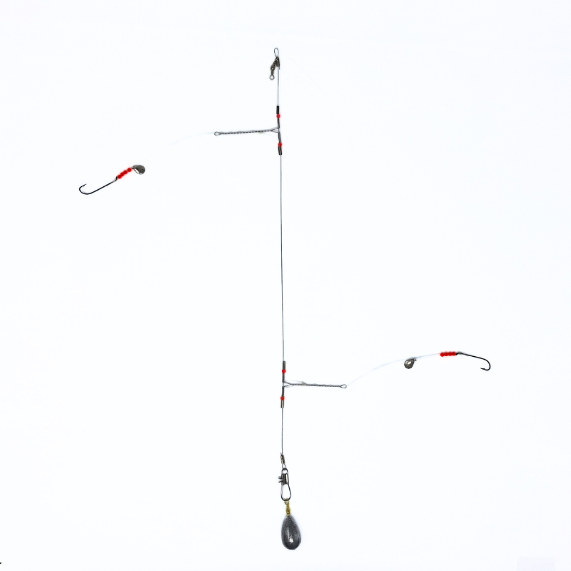 Fully Rigged Bottom Rig with Long Shank Hooks – Pax Tackle