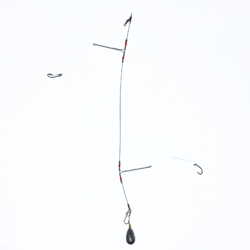 Fully Rigged Bottom Rig with Plain Shank Hook