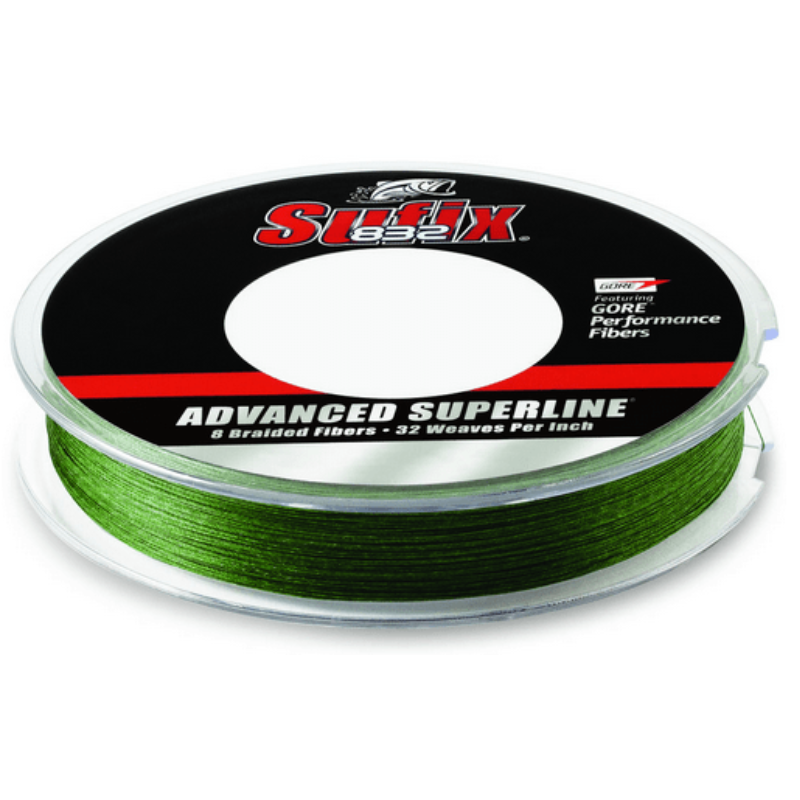 Sufix 832 Advanced Superline Braid Fishing Line - Low Vis Green - 150 yd