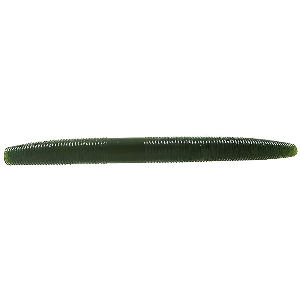 Green fishing lure on a white background