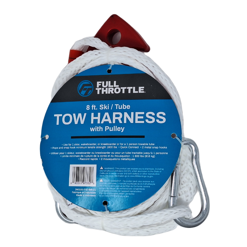 Full Throttle Tow Harness With Pulley - 8 Ft.
