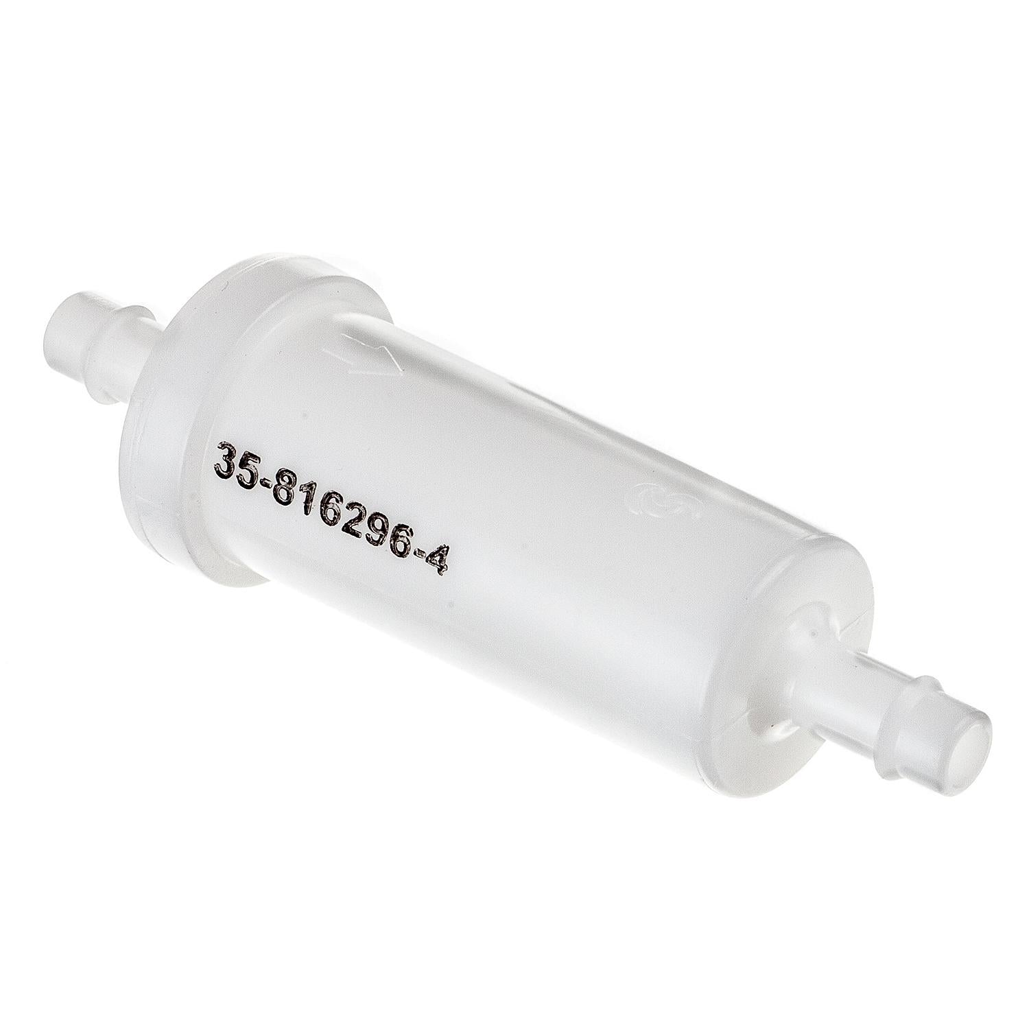 Quicksilver 816296Q2 Marine Engine In-Line Fuel Filter with Barbs for 5/16" (8 mm) Fuel Lines